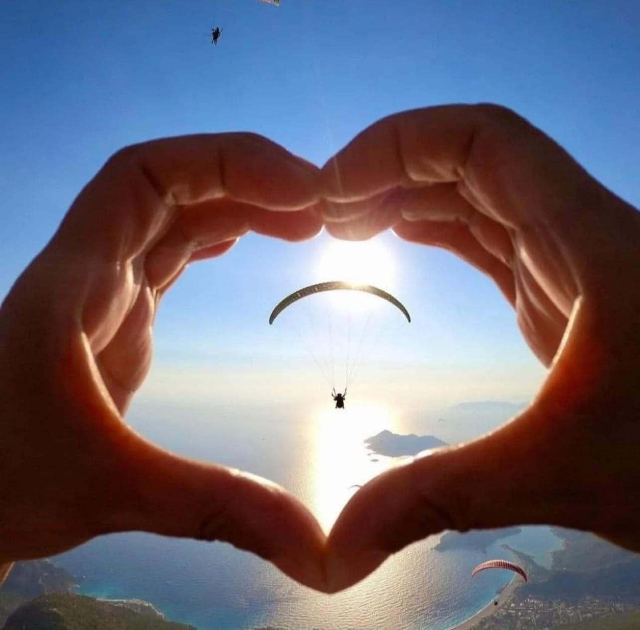 memórias do voo de parapente em niterói rio de janeiro, rj