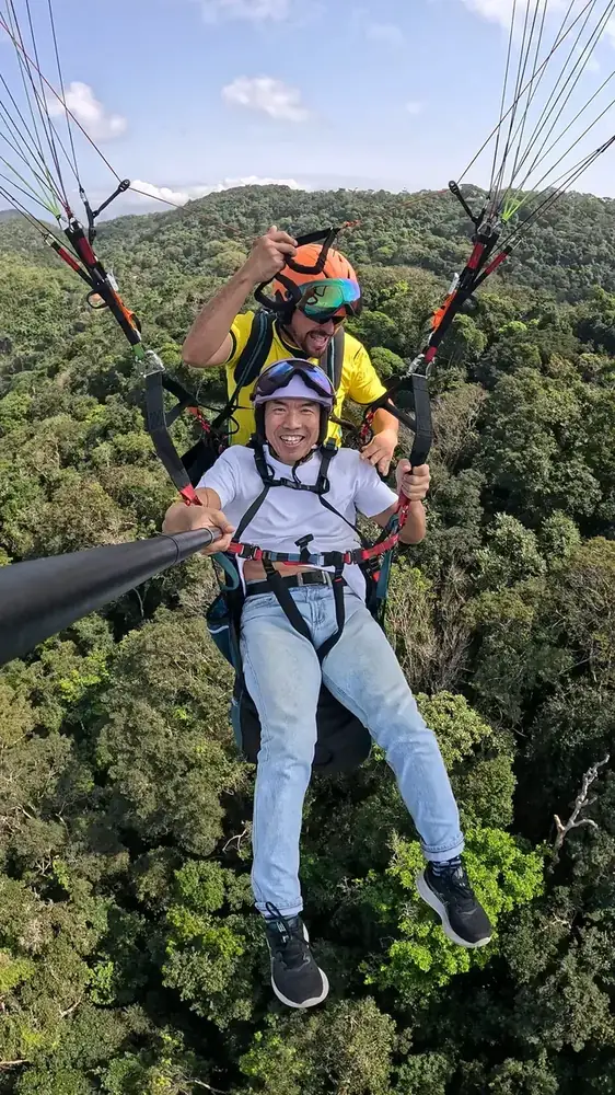 Web story: parapente ou asa-delta, qual escolher para voar no Rio