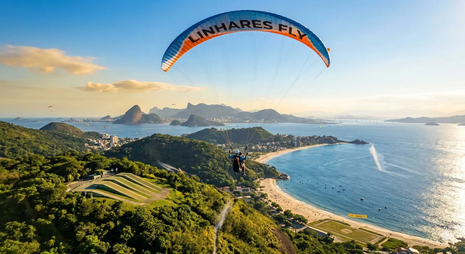 Rampa de voo livre em Niterói, um dos melhores lugares para voar de parapente