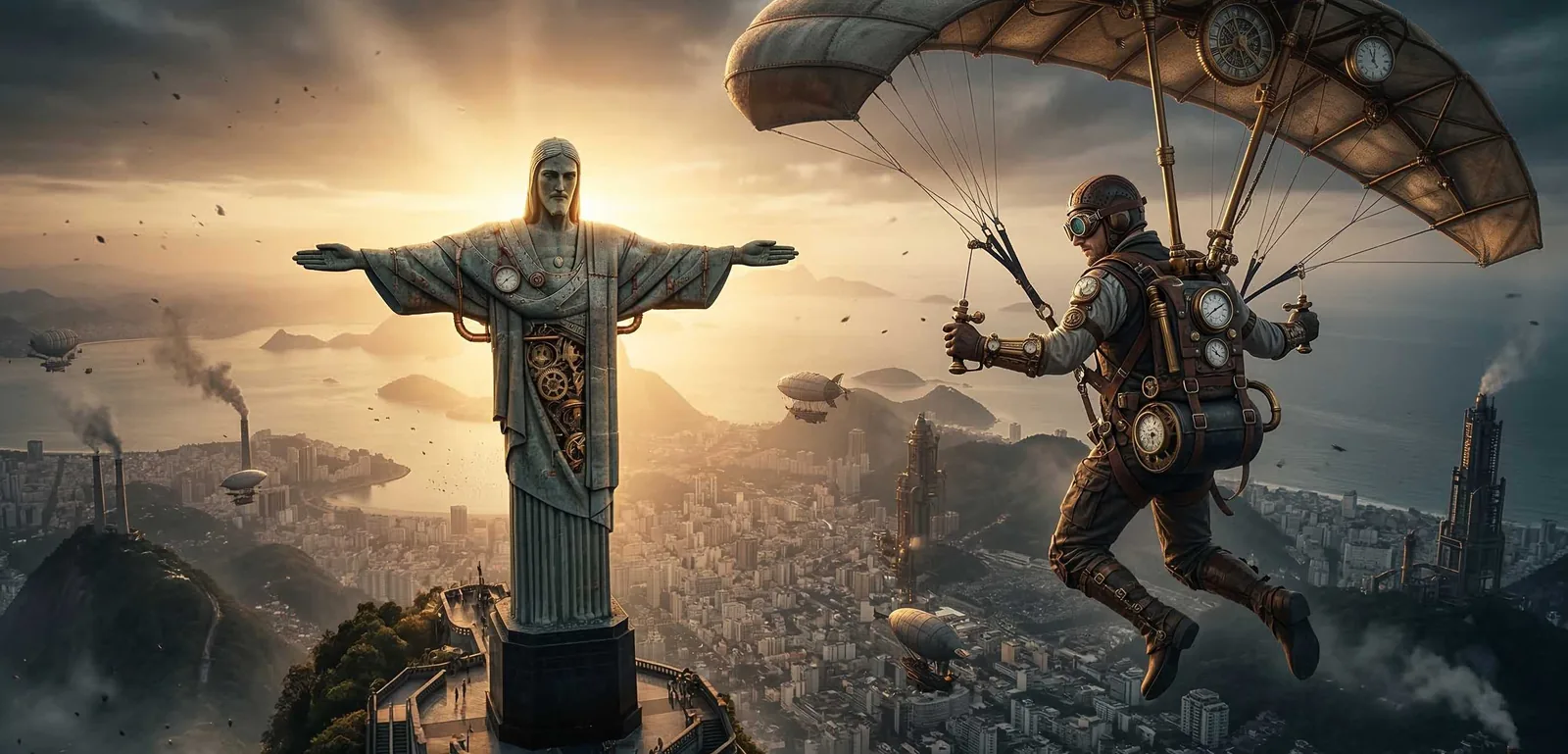 Salto de paraquedas no Rio de Janeiro, diferente do voo de parapente